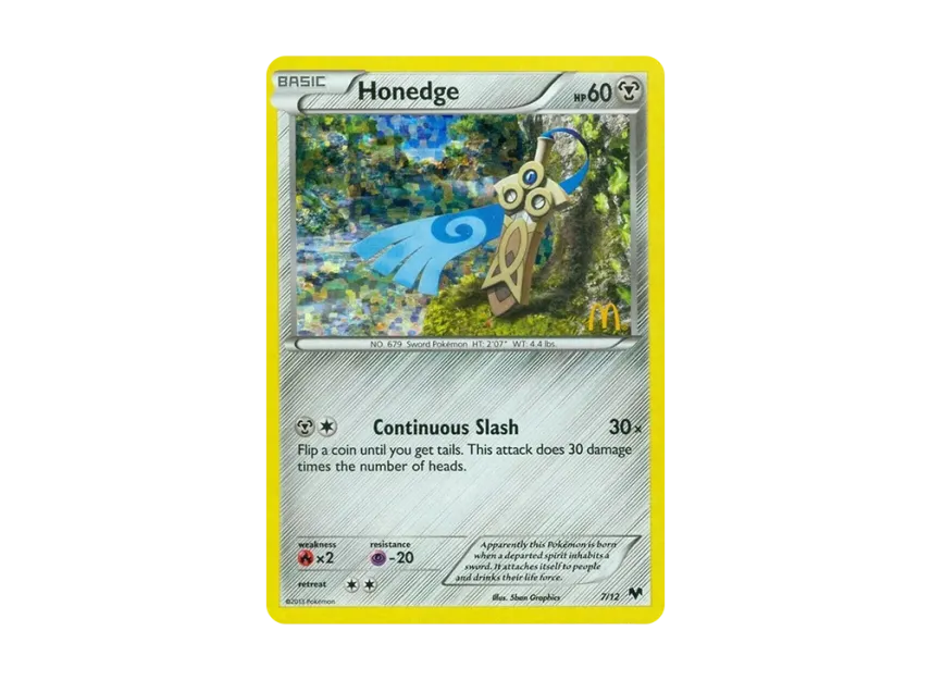 Honedge : Holo [12-MCDONALD-S-COLLECTION-2014 7/12] (XY "McDonald's Collection 2014")