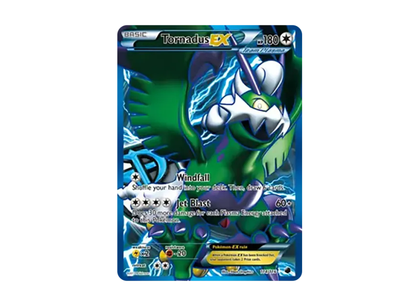 Tornadus EX UR [116-PLASMA-FREEZE 114/116] (Black & White "Plasma Freeze")