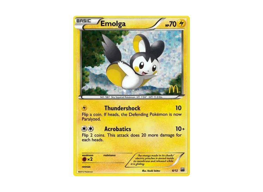 Emolga : Holo [12-MCDONALD-S-COLLECTION-2012 6/12] (Black & White "McDonald's Collection 2012")