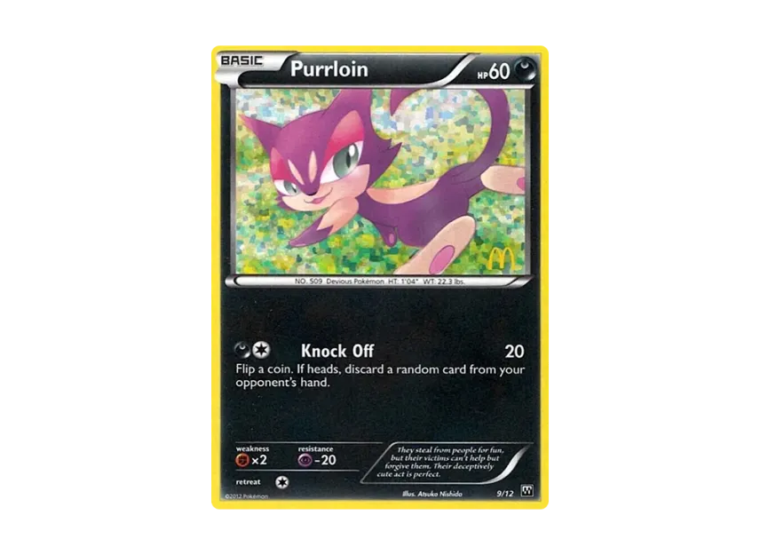 Purrloin : Holo [12-MCDONALD-S-COLLECTION-2012 9/12] (Black & White "McDonald's Collection 2012")