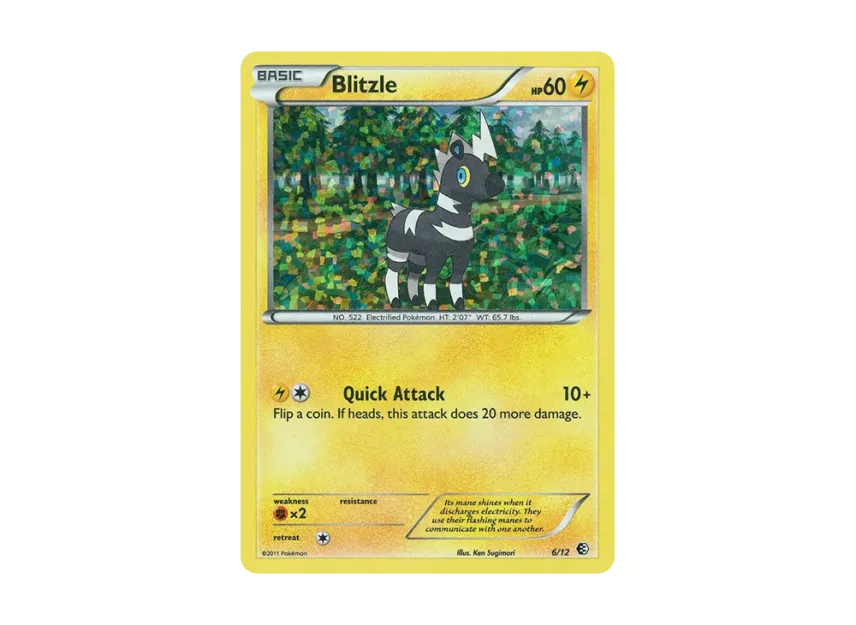 Blitzle : Holo [12-MCDONALD-S-COLLECTION-2011 6/12] (Black & White "McDonald's Collection 2011")