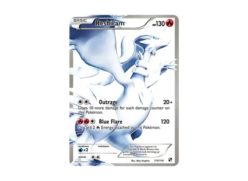 Reshiram UR [114-BLACK-WHITE 113/114] (Black & White)