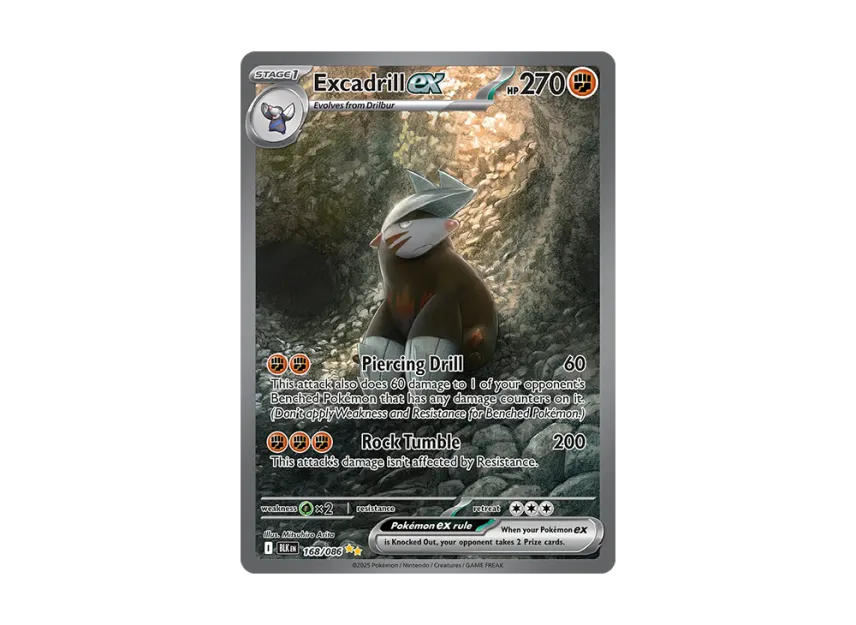 Excadrill ex SIR [BLK 168/170] [EN] (Scarlet & Violet "Black Bolt")