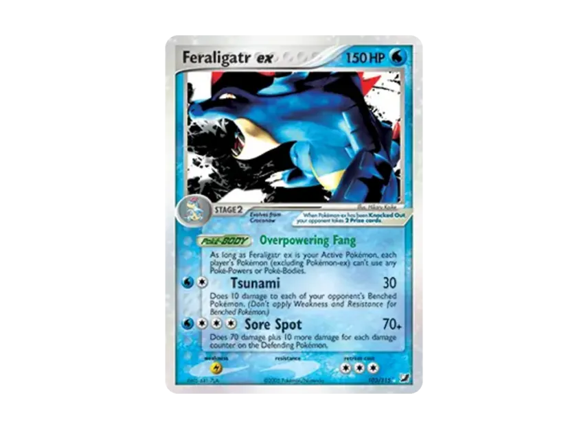 Feraligatr ex R [115-UNSEEN-FORCES 103/115] [EN] (EX Ruby & Sapphire "Unseen Forces")