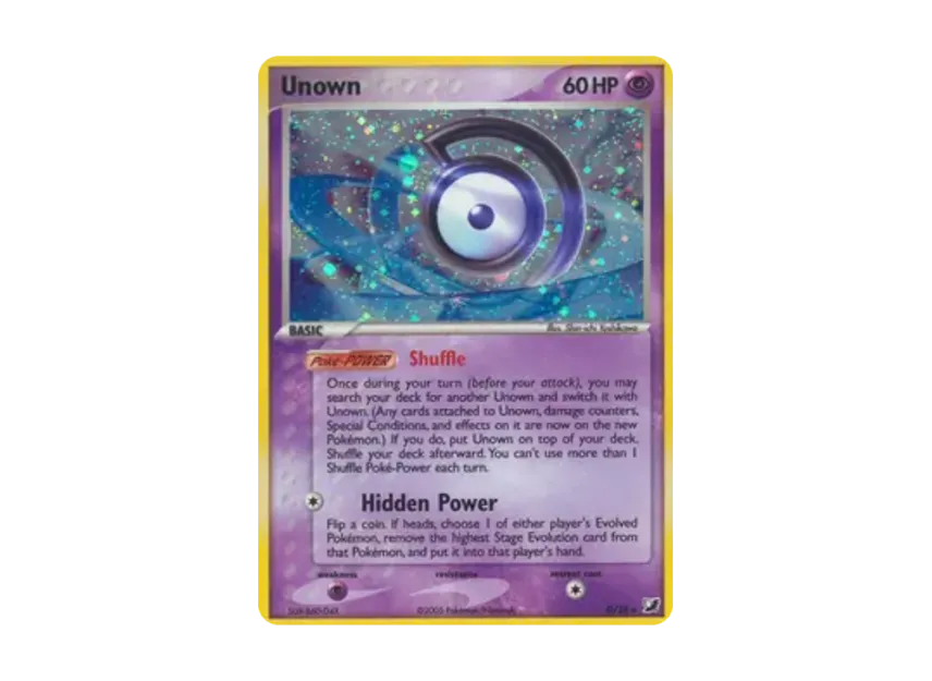 Unown (D) R [D/28] [EN] (EX Ruby & Sapphire "Unseen Forces")