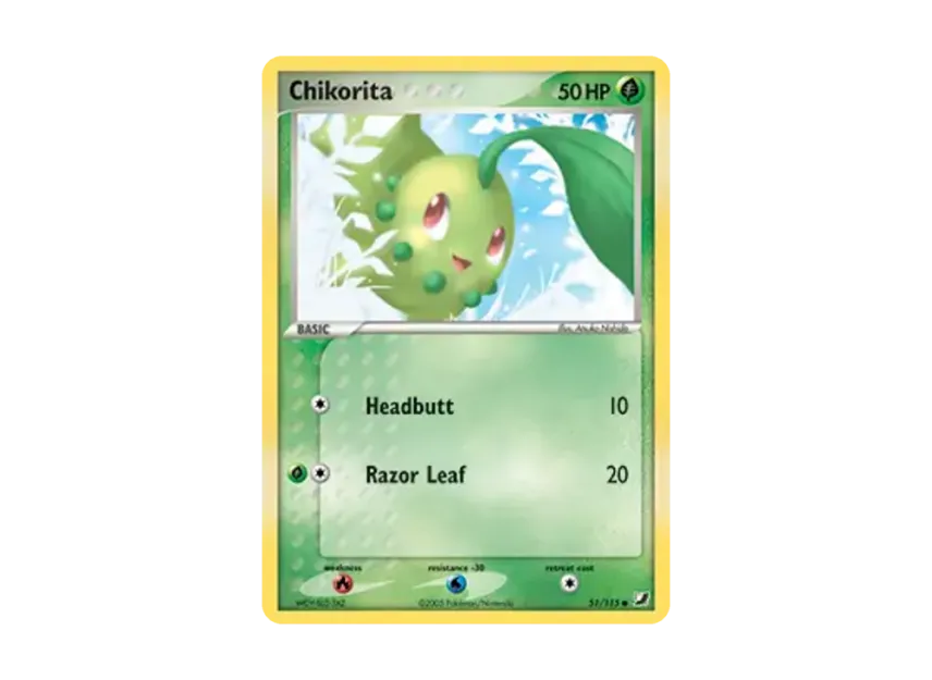 Chikorita C [115-UNSEEN-FORCES 51/115] [EN] (EX Ruby & Sapphire "Unseen Forces")