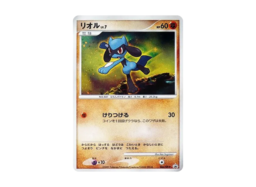 Riolu LV.7 : Holo [DP-P 066] (Promotional Card "Exchange DP Card November 2007")