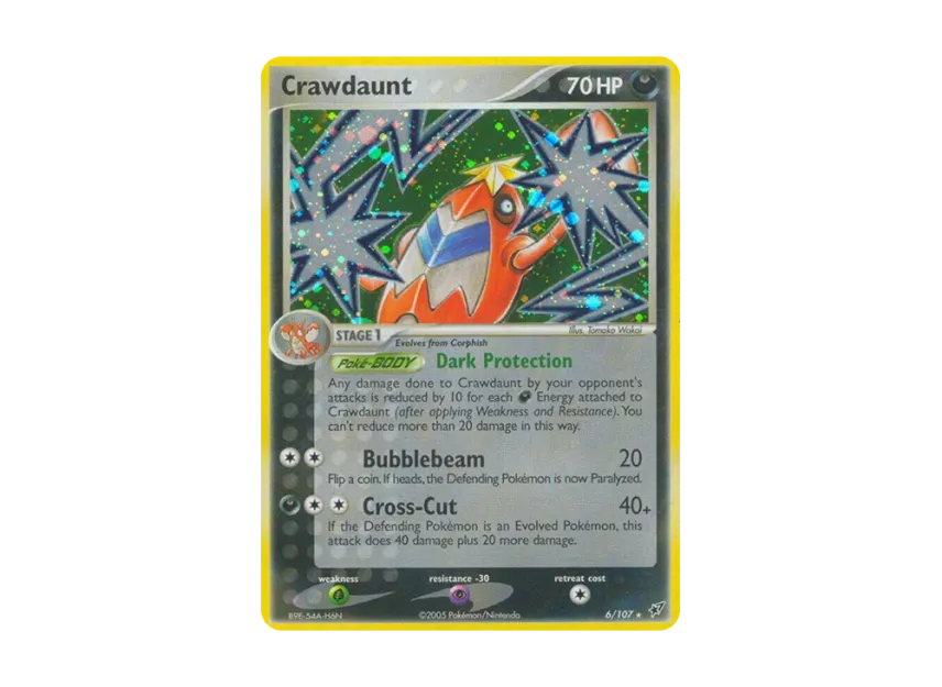 Crawdaunt R [107-EX-DEOXYS 6/107] [EN] (EX Ruby & Sapphire "EX Deoxys")