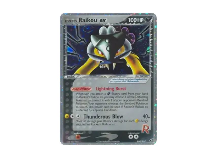 Rocket's Raikou ex R [107-EX-DEOXYS 108/107] [EN] (EX Ruby & Sapphire "EX Deoxys")