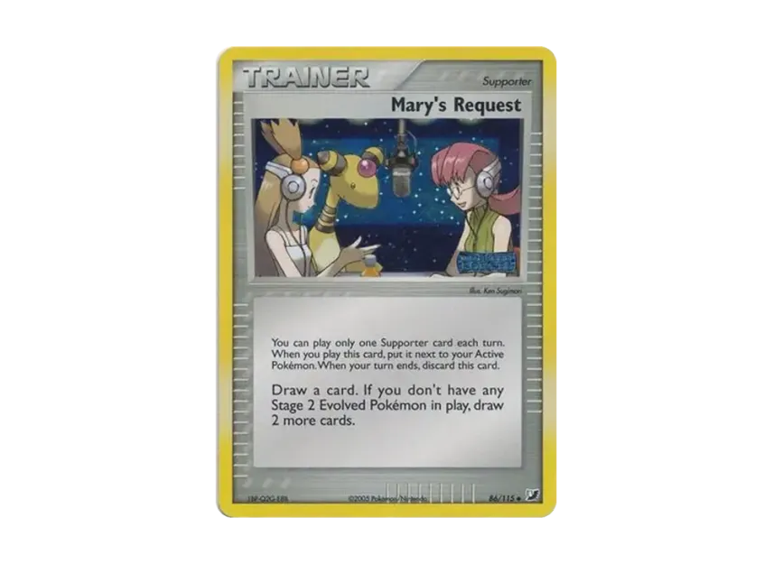 Mary's Request U : Reverse Holo [115-UNSEEN-FORCES 86/115] [EN] (EX Ruby & Sapphire "Unseen Forces")