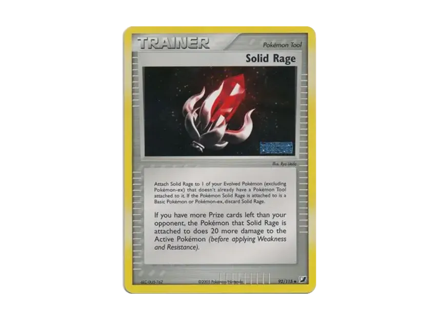 Solid Rage U : Reverse Holo [115-UNSEEN-FORCES 92/115] [EN] (EX Ruby & Sapphire "Unseen Forces")