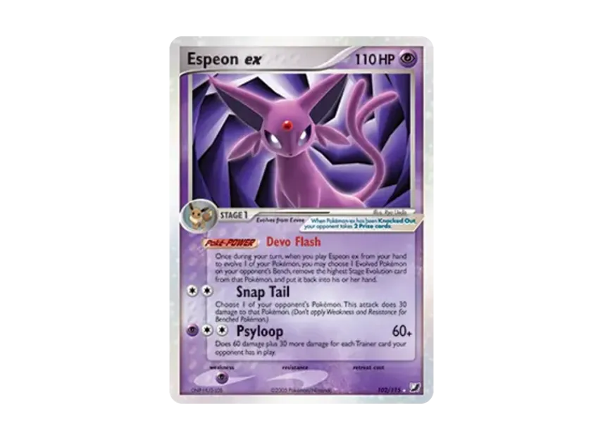 Espeon ex R [115-UNSEEN-FORCES 102/115] [EN] (EX Ruby & Sapphire "Unseen Forces")