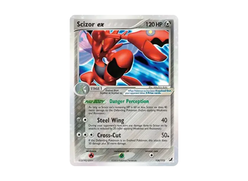 Scizor ex R [115-UNSEEN-FORCES 108/115] [EN] (EX Ruby & Sapphire "Unseen Forces")