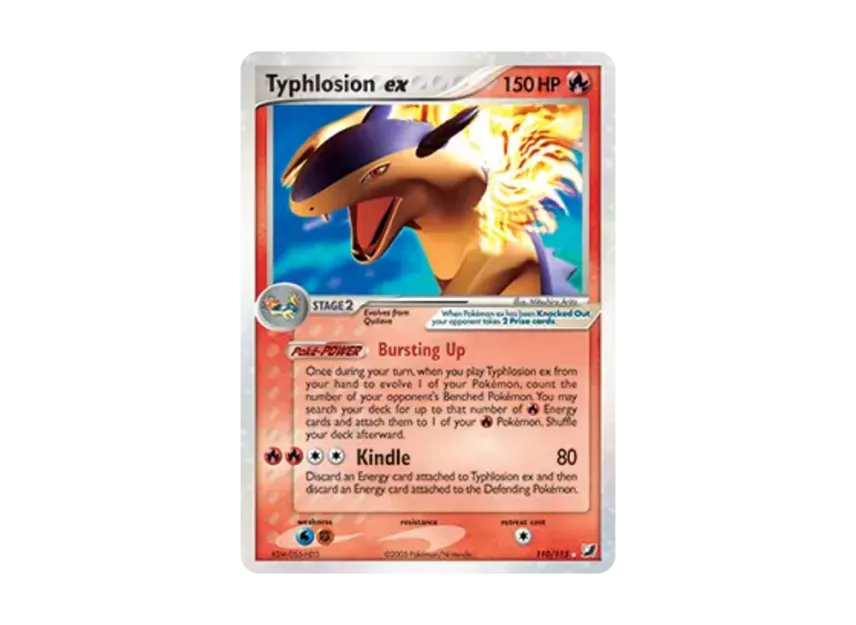 Typhlosion ex R [115-UNSEEN-FORCES 110/115] [EN] (EX Ruby & Sapphire "Unseen Forces")
