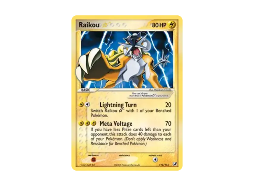 Raikou U [115-UNSEEN-FORCES 114/115] [EN] (EX Ruby & Sapphire "Unseen Forces")