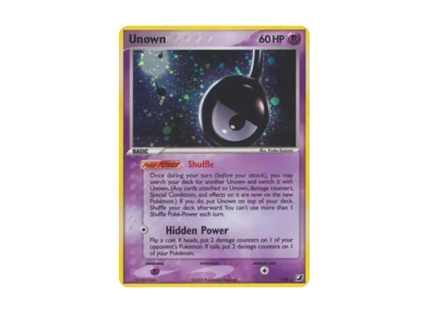 Unown (!) R [!/28] [EN] (EX Ruby & Sapphire "Unseen Forces")