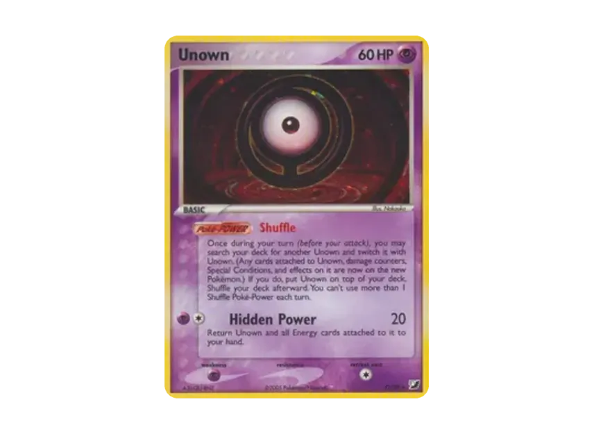 Unown (O) R [O/28] [EN] (EX Ruby & Sapphire "Unseen Forces")