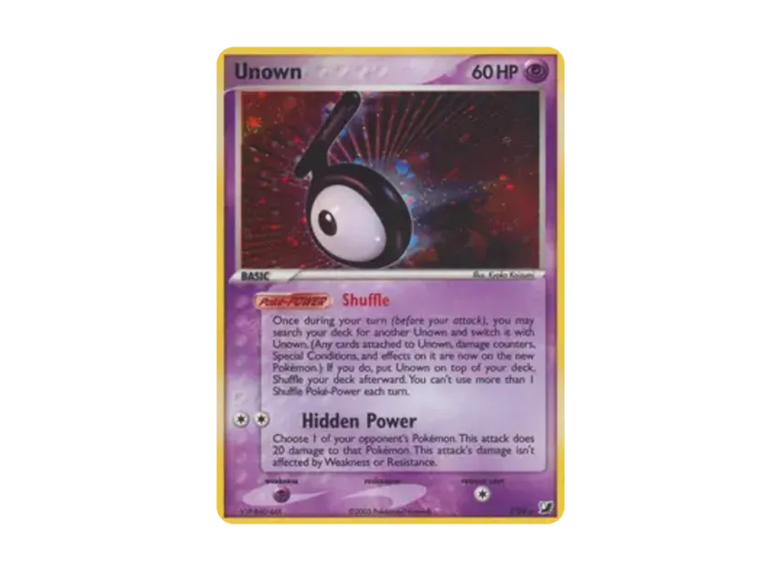 Unown (T) R [T/28] [EN] (EX Ruby & Sapphire "Unseen Forces")