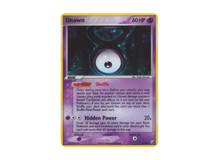 Unown (V) R [V/28] [EN] (EX Ruby & Sapphire "Unseen Forces")