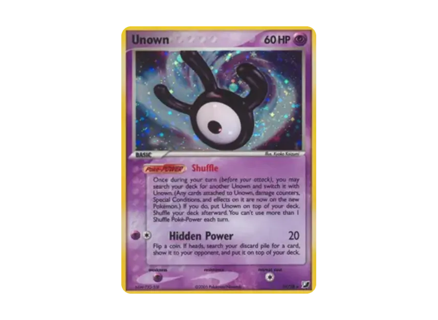 Unown (W) R [W/28] [EN] (EX Ruby & Sapphire "Unseen Forces")