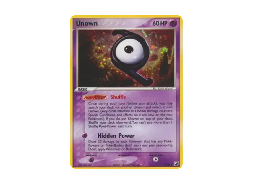 Unown (Z) R [Z/28] [EN] (EX Ruby & Sapphire "Unseen Forces")