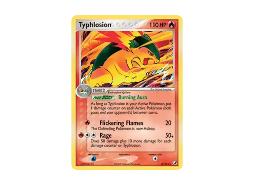 Typhlosion R [115-UNSEEN-FORCES 17/115] [EN] (EX Ruby & Sapphire "Unseen Forces")
