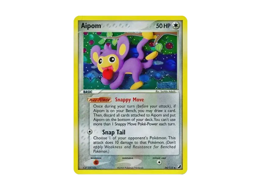 Aipom U : Reverse Holo [115-UNSEEN-FORCES 34/115] [EN] (EX Ruby & Sapphire "Unseen Forces")