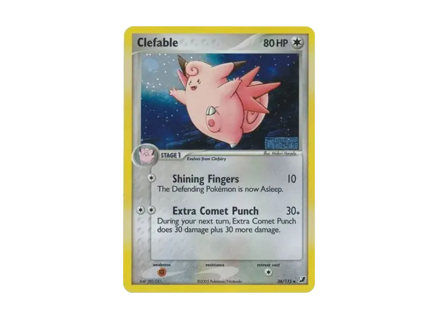 Clefable U : Reverse Holo [115-UNSEEN-FORCES 36/115] [EN] (EX Ruby & Sapphire "Unseen Forces")