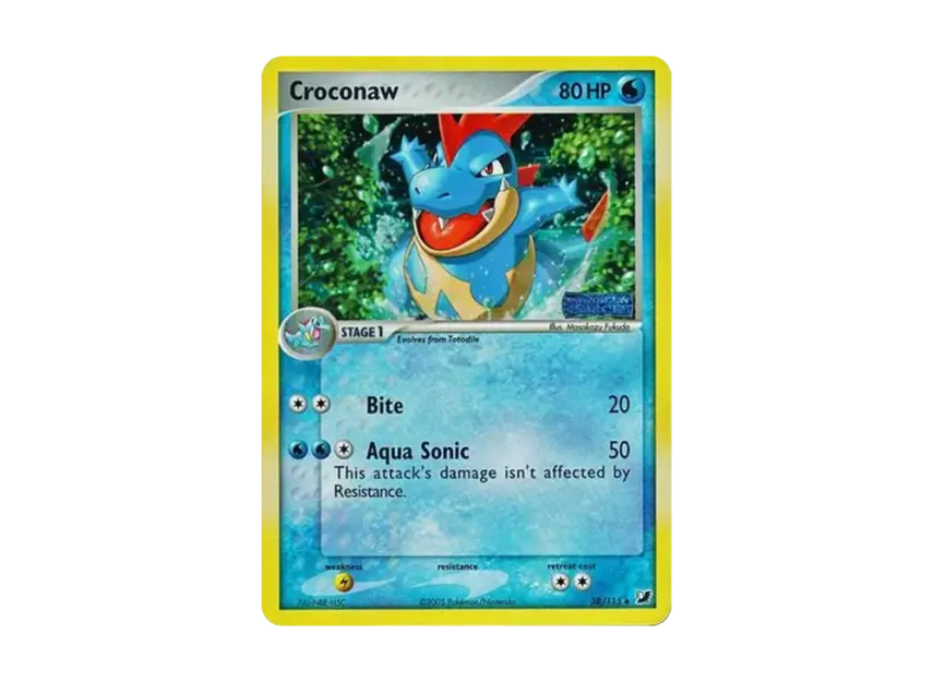 Croconaw U : Reverse Holo [115-UNSEEN-FORCES 38/115] [EN] (EX Ruby & Sapphire "Unseen Forces")
