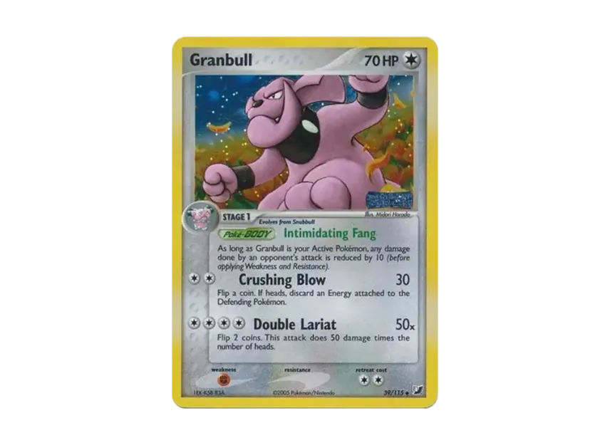 Granbull U : Reverse Holo [115-UNSEEN-FORCES 39/115] [EN] (EX Ruby & Sapphire "Unseen Forces")
