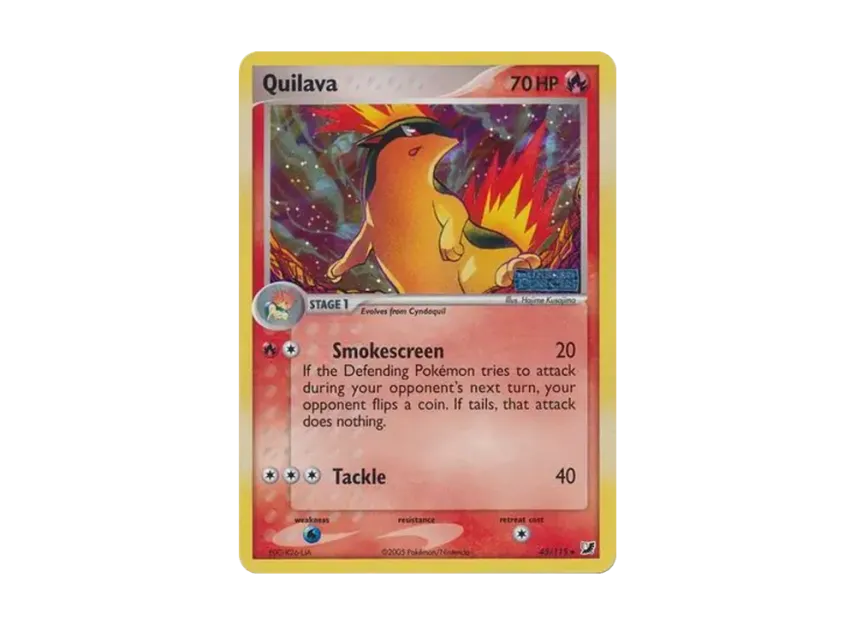 Quilava U : Reverse Holo [115-UNSEEN-FORCES 45/115] [EN] (EX Ruby & Sapphire "Unseen Forces")