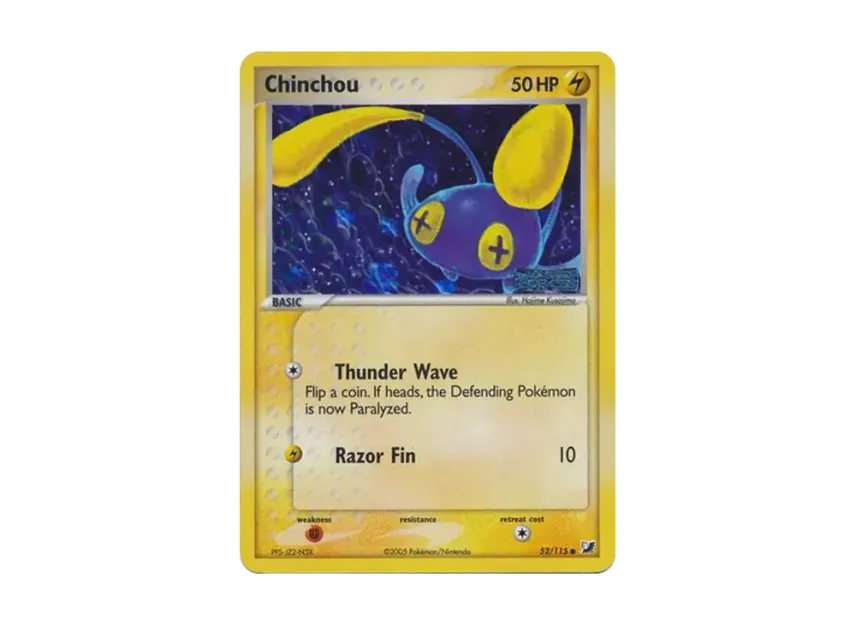 Chinchou C : Reverse Holo [115-UNSEEN-FORCES 52/115] [EN] (EX Ruby & Sapphire "Unseen Forces")