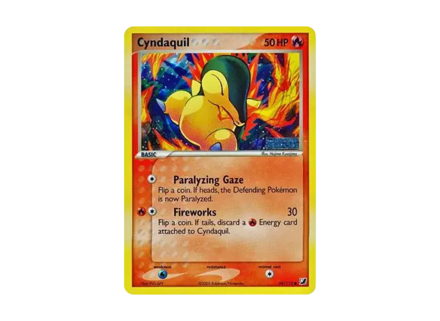 Cyndaquil C : Reverse Holo [115-UNSEEN-FORCES 54/115] [EN] (EX Ruby & Sapphire "Unseen Forces")