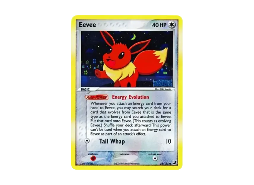 Eevee C : Reverse Holo [115-UNSEEN-FORCES 55/115] [EN] (EX Ruby & Sapphire "Unseen Forces")