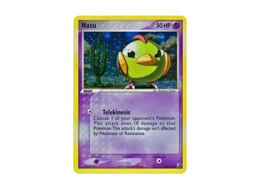 Natu C : Reverse Holo [115-UNSEEN-FORCES 63/115] [EN] (EX Ruby & Sapphire "Unseen Forces")