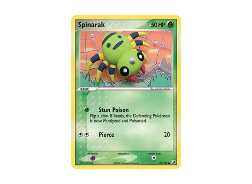 Spinarak C [115-UNSEEN-FORCES 75/115] [EN] (EX Ruby & Sapphire "Unseen Forces")