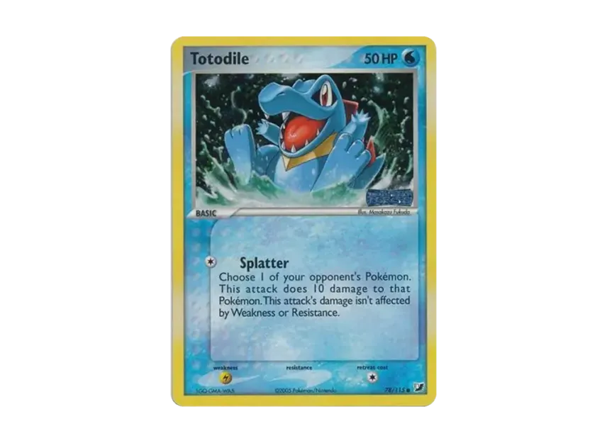 Totodile C : Reverse Holo [115-UNSEEN-FORCES 78/115] [EN] (EX Ruby & Sapphire "Unseen Forces")