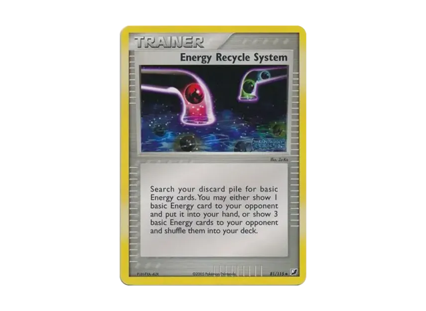 Energy Recycle System U : Reverse Holo [115-UNSEEN-FORCES 81/115] [EN] (EX Ruby & Sapphire "Unseen Forces")