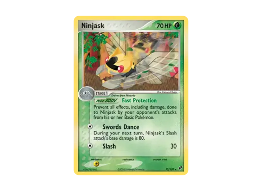 Ninjask R : Holo [107-EX-DEOXYS 13/107] [EN] (EX Ruby & Sapphire "EX Deoxys")