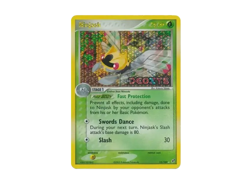 Ninjask R : Reverse Holo [107-EX-DEOXYS 13/107] [EN] (EX Ruby & Sapphire "EX Deoxys")