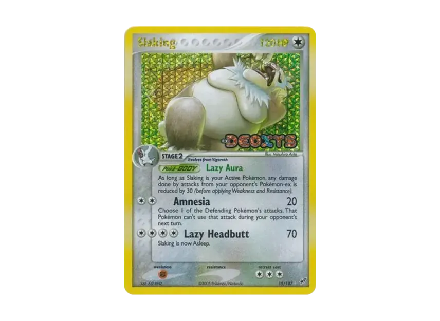 Slaking R : Reverse Holo [107-EX-DEOXYS 15/107] [EN] (EX Ruby & Sapphire "EX Deoxys")