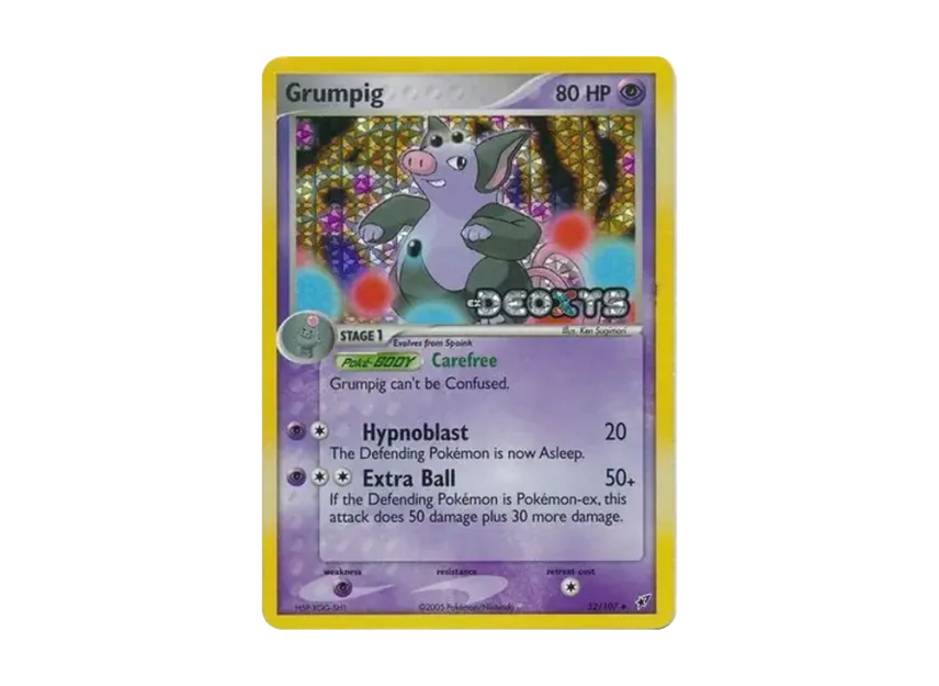 Grumpig U : Reverse Holo [107-EX-DEOXYS 32/107] [EN] (EX Ruby & Sapphire "EX Deoxys")