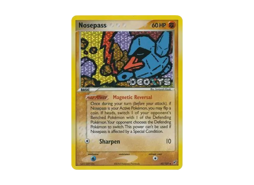 Nosepass U : Reverse Holo [107-EX-DEOXYS 42/107] [EN] (EX Ruby & Sapphire "EX Deoxys")