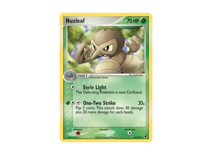 Nuzleaf U [107-EX-DEOXYS 43/107] [EN] (EX Ruby & Sapphire "EX Deoxys")