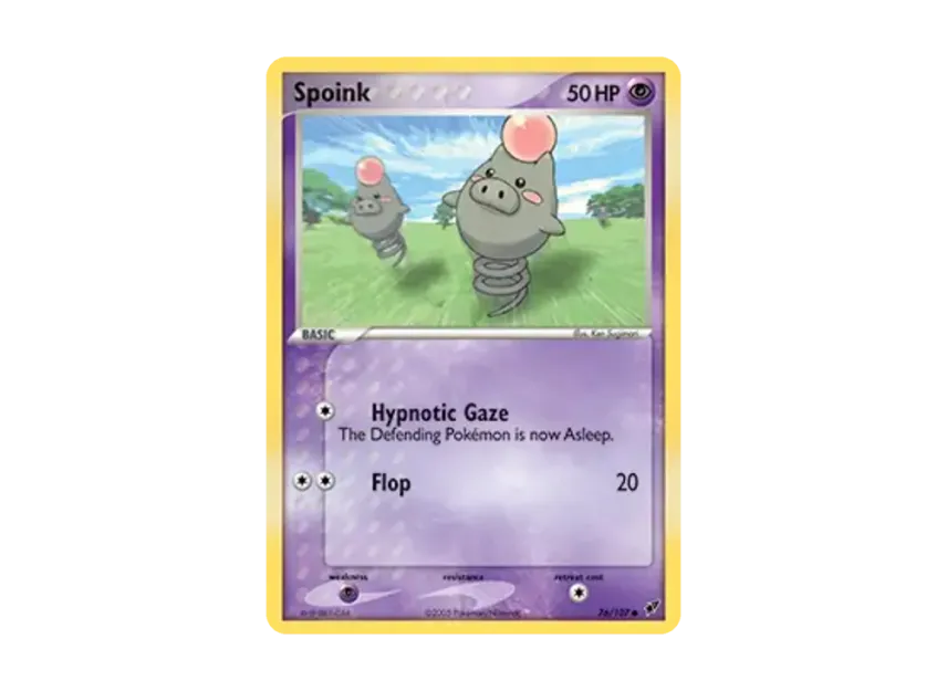 Spoink C [107-EX-DEOXYS 76/107] [EN] (EX Ruby & Sapphire "EX Deoxys")