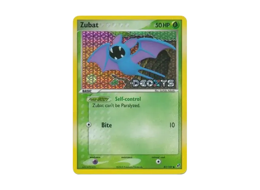 Zubat C : Reverse Holo [107-EX-DEOXYS 83/107] [EN] (EX Ruby & Sapphire "EX Deoxys")
