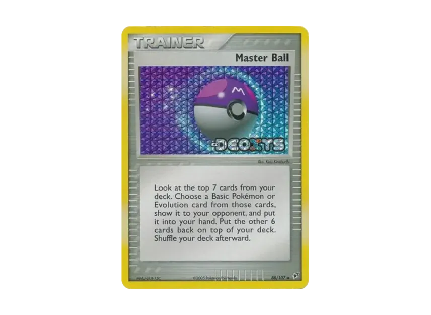 Master Ball U : Reverse Holo [107-EX-DEOXYS 88/107] [EN] (EX Ruby & Sapphire "EX Deoxys")