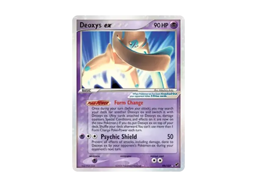Deoxys ex R [107-EX-DEOXYS 99/107] [EN] (EX Ruby & Sapphire "EX Deoxys")