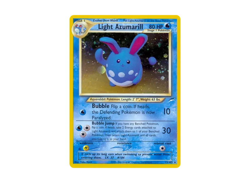 Light Azumarill R : 1ED [105-NEO-DESTINY 13/105] [EN] (Neo Series "Neo Destiny")