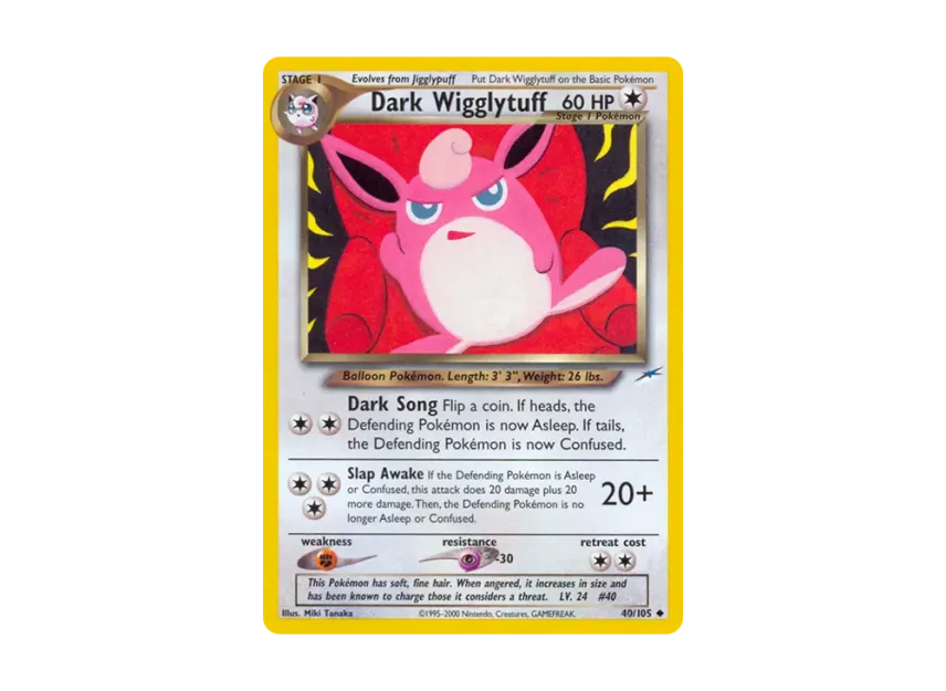 Dark Wigglytuff U : 1ED [105-NEO-DESTINY 40/105] [EN] (Neo Series "Neo Destiny")